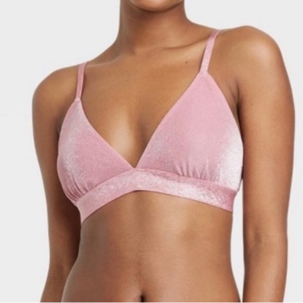 Colsie Sparkly Pink Bralette Large